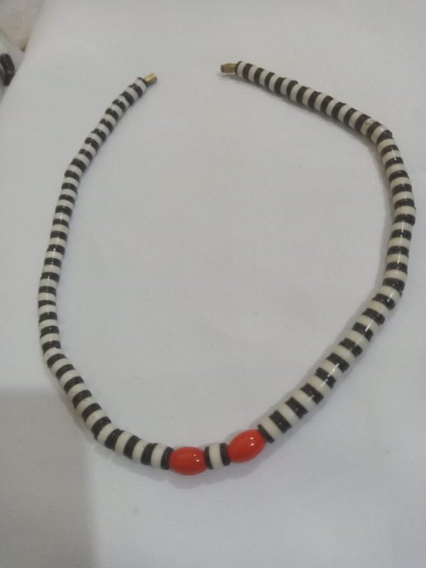 Black and White Beaded Necklace