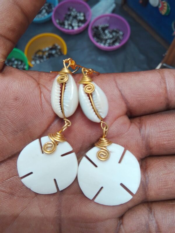 Round Shelled Earrings