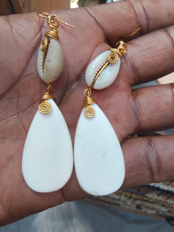 Shelled Bone Earrings